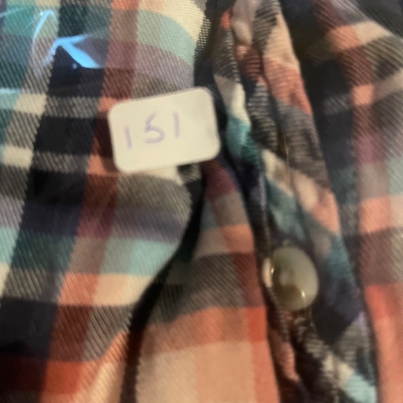 Universal Thread XL pink/Blue/Black Flannel Shirt Lounging Layer Cowgirl - Picture 8 of 8